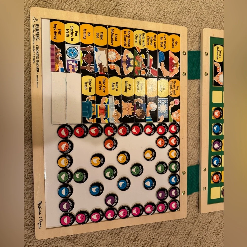 Magnetic Responsibility Chart - Melissa & Doug wooden, high quality design